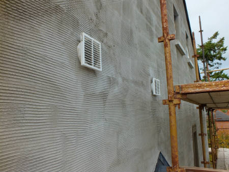 Input and Exhaust vents need to be at least 2m apart horizontally.