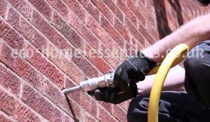 Blow in cavity wall insulation Cavity wall insulation removal 1