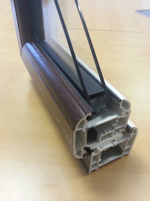 Using double glazed windows to improve EPC score double glazing cut away