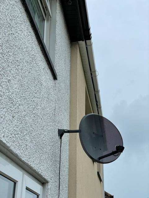 External wall insulation on semi-detached house
