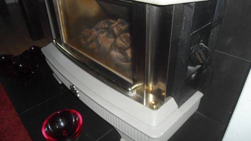 glass fronted fire Glass fronted gas fire